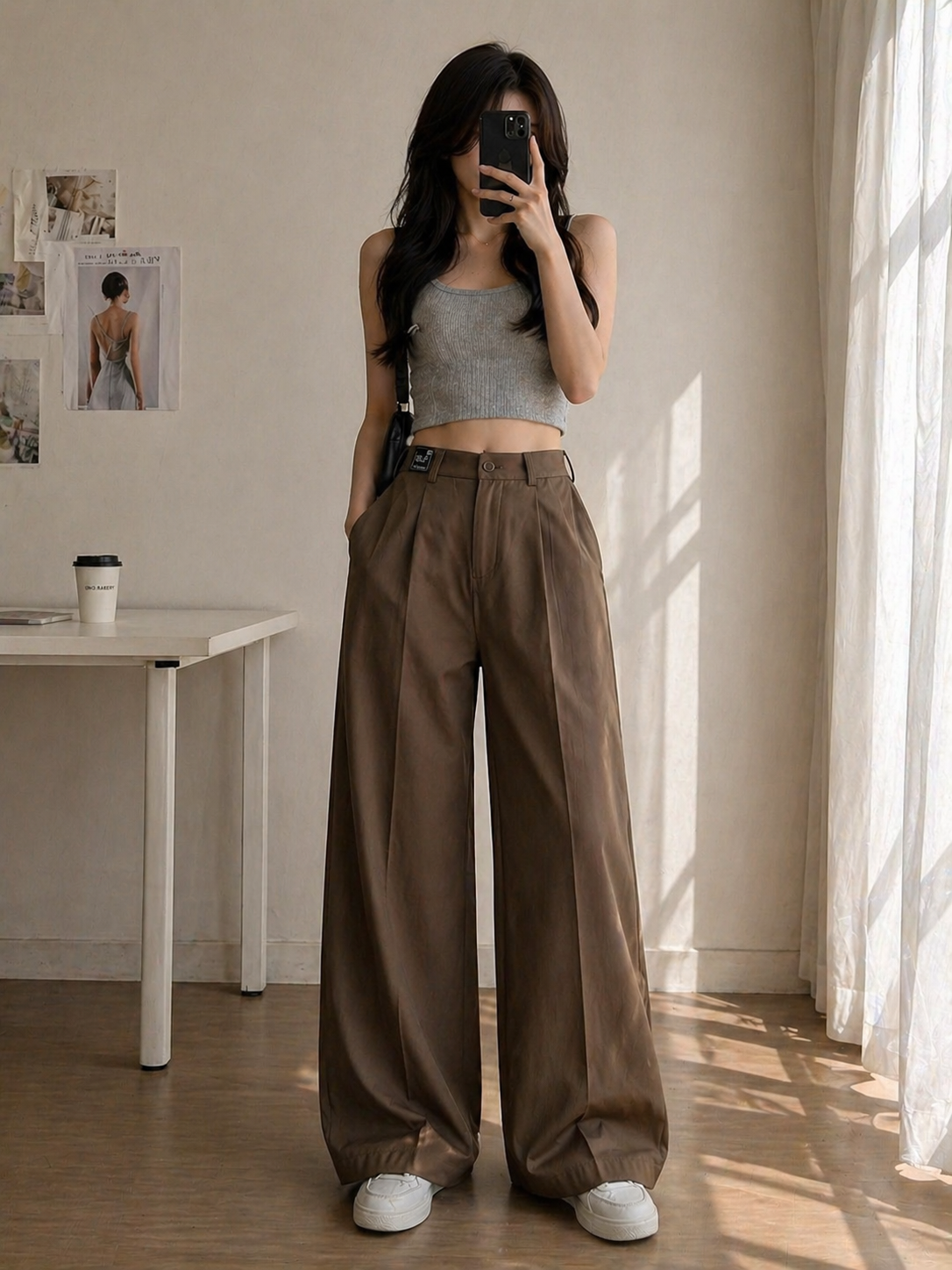 Wide Leg Korean Pants