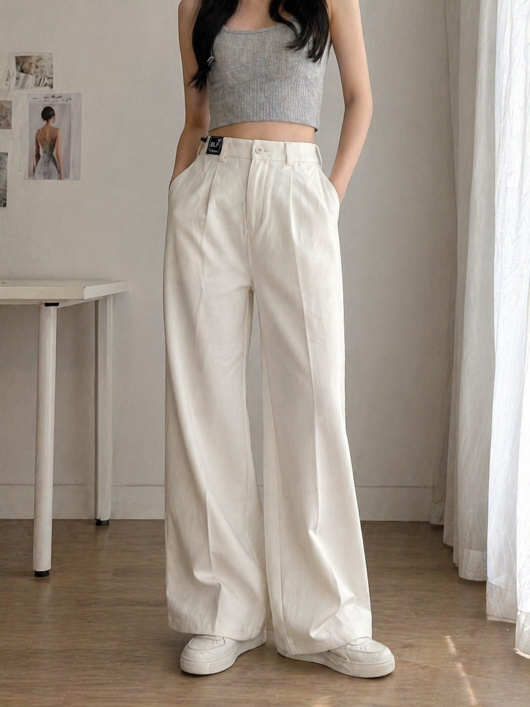 Wide Leg Korean Pants
