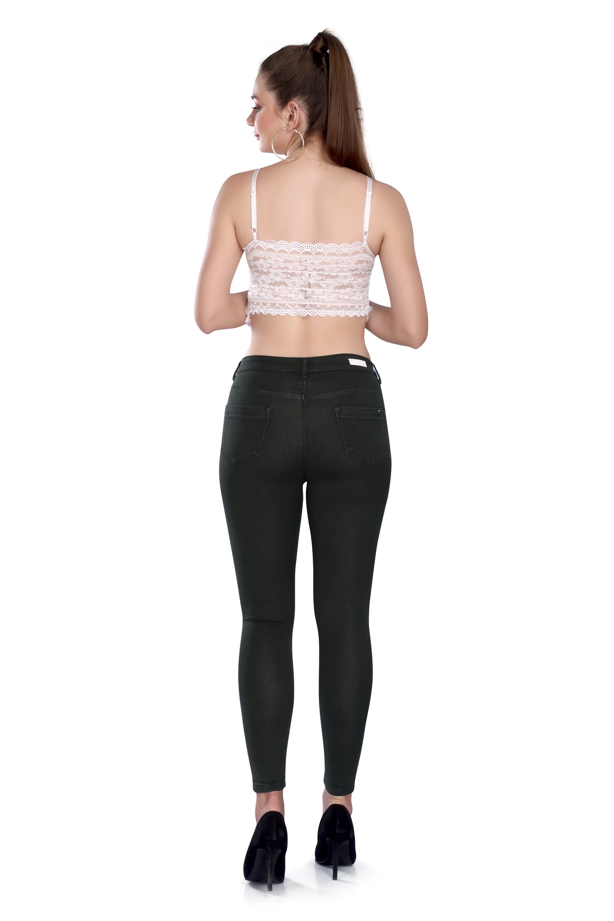 High Rise Skinny Fit - Dark Grey