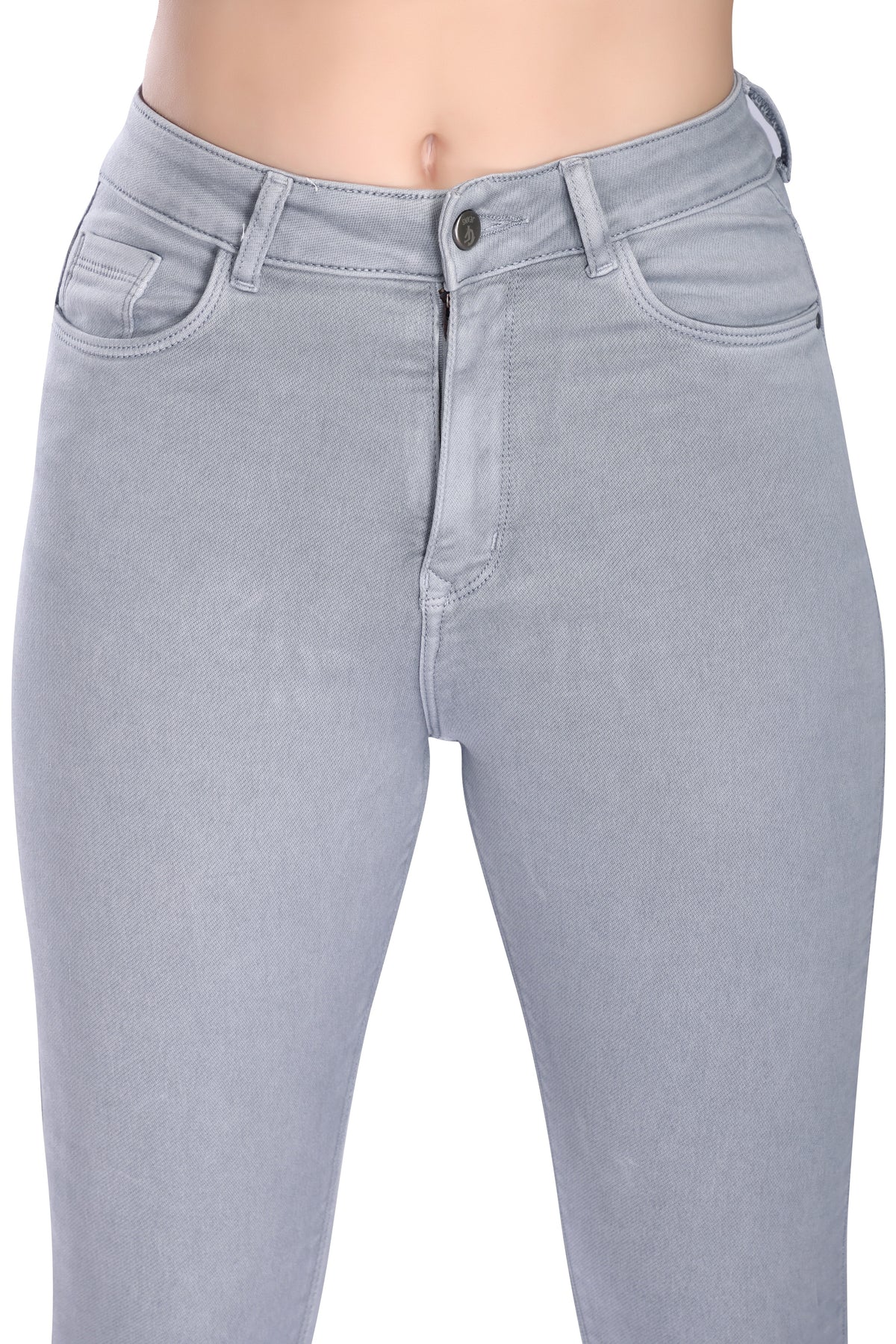 High Rise Skinny Fit - Light Grey