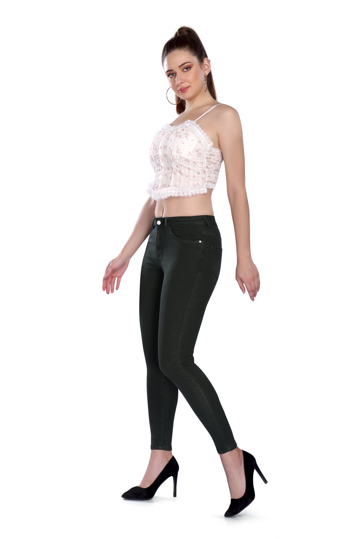 High Rise Skinny Fit - Dark Grey