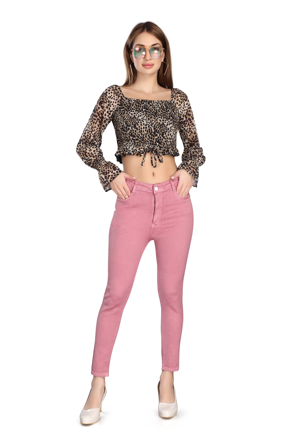 High Rise Skinny Fit - Peach