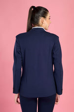 Formal Blazer - Navy Blue - Stretchable Soft Fabric.