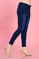 Side Shimmers High Rise Jeans