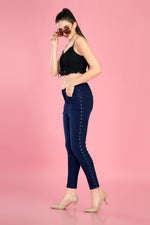 Side Shimmers High Rise Jeans