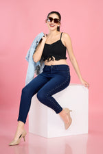 Side Shimmers High Rise Jeans