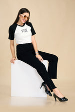 Side Shimmer - Straight Fit Denim