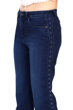 Side Shimmer - Straight Fit Denim