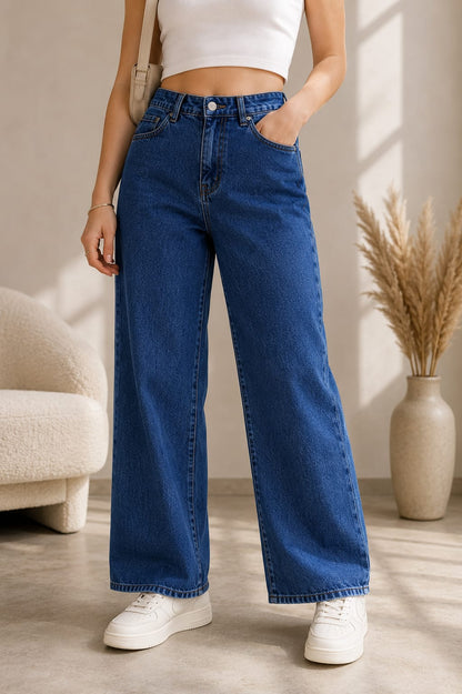 Wide Leg - Non-Lycra Denim