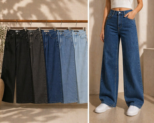 Wide leg - Power Lycra Denim