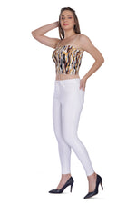 High Rise Skinny Fit - White