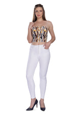 High Rise Skinny Fit - White