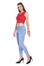 High Rise Skinny Fit - Ice Blue