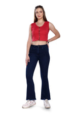 Flare Bottom - Dark Blue